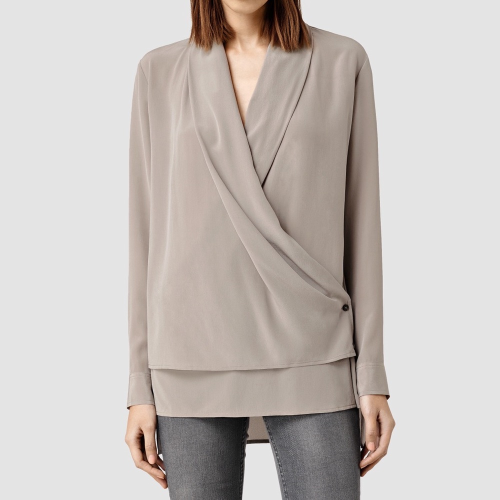 NWT All Saints Serra Shirt. Size US 8.